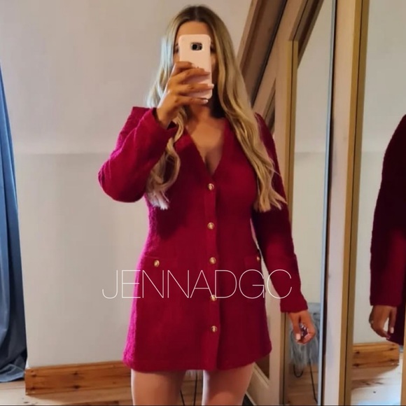 NWT Zara Textured Weave Dress - Picture 11 of 17